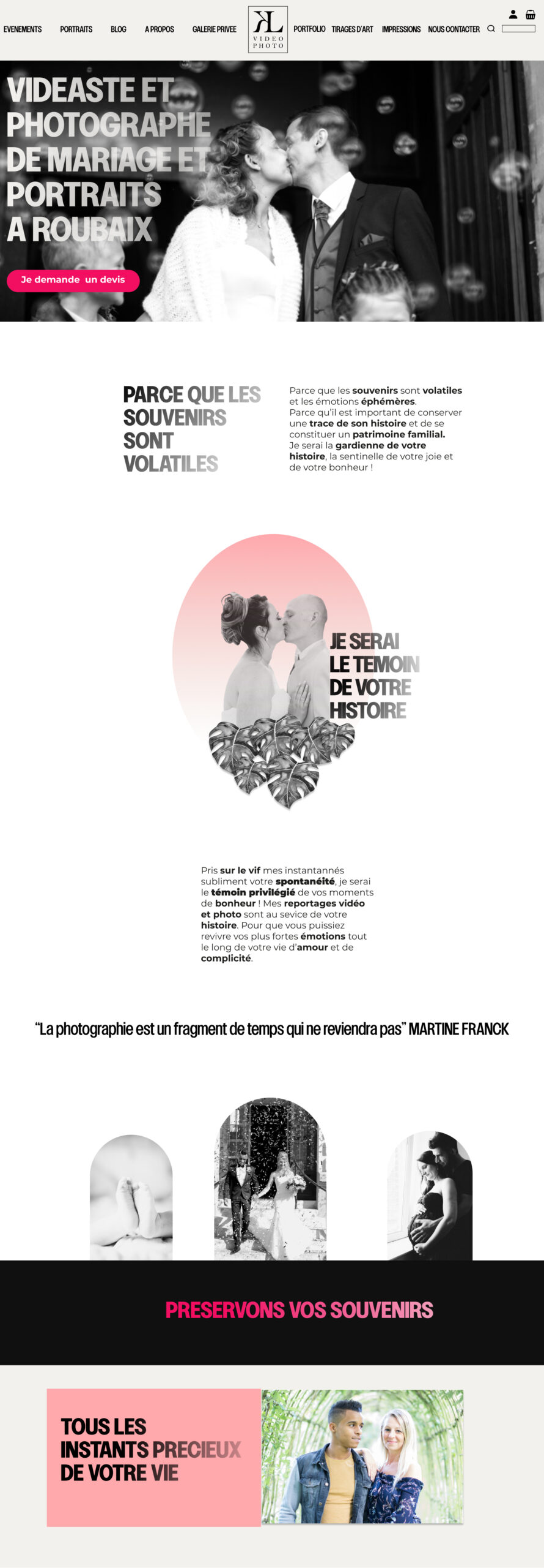 Maxime Genech : Photographe - Karine Labuz UI Designer